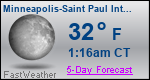 Weather Forecast for Minneapolis-Saint Paul International Airport, MN