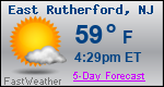 Weather Forecast for East Rutherford, NJ