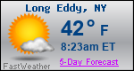 Weather Forecast for Long Eddy, NY