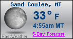 Weather Forecast for Sand Coulee, MT