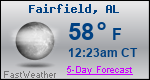 Weather Forecast for Fairfield, AL