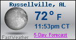 Weather Forecast for Russellville, AL