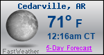 Weather Forecast for Cedarville, AR