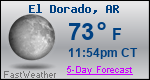 Weather Forecast for El Dorado, AR