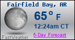 Weather Forecast for Fairfield Bay, AR