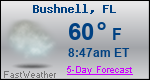 Weather Forecast for Bushnell, FL