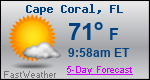 Weather Forecast for Cape Coral, FL
