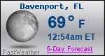 Weather Forecast for Davenport, FL