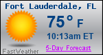 Weather Forecast for Fort Lauderdale, FL