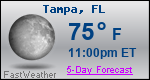 Weather Forecast for Tampa, FL