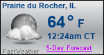 Weather Forecast for Prairie du Rocher, IL