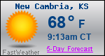 Weather Forecast for New Cambria, KS