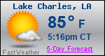 Weather Forecast for Lake Charles, LA
