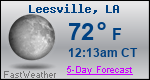 Weather Forecast for Leesville, LA