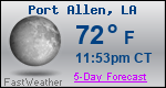 Weather Forecast for Port Allen, LA
