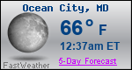 Weather Forecast for Ocean City, MD
