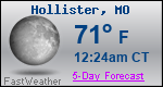 Weather Forecast for Hollister, MO