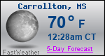 Weather Forecast for Carrollton, MS