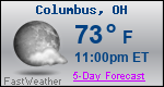 Weather Forecast for Columbus, OH
