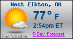 Weather Forecast for West Elkton, OH