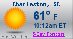 Weather Forecast for Charleston, SC