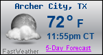 Weather Forecast for Archer City, TX
