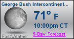 Weather Forecast for George Bush Intercontinental/Houston Airport, TX