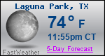 Weather Forecast for Laguna Park, TX