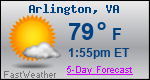 Weather Forecast for Arlington, VA