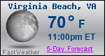 Weather Forecast for Virginia Beach, VA