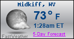 Weather Forecast for Midkiff, WV