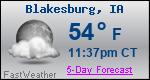Weather Forecast for Blakesburg, IA