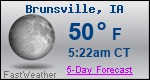Weather Forecast for Brunsville, IA