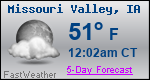 Weather Forecast for Missouri Valley, IA