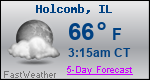 Weather Forecast for Holcomb, IL