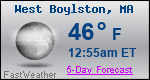 Weather Forecast for West Boylston, MA