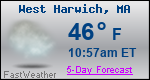 Weather Forecast for West Harwich, MA