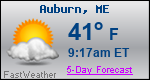 Weather Forecast for Auburn, ME