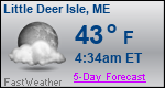 Weather Forecast for Little Deer Isle, ME