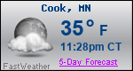 Weather Forecast for Cook, MN