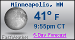 Weather Forecast for Minneapolis, MN