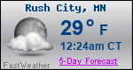 Weather Forecast for Rush City, MN