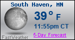 Weather Forecast for South Haven, MN