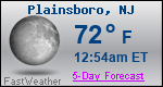 Weather Forecast for Plainsboro, NJ