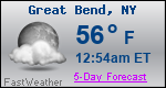 Weather Forecast for Great Bend, NY