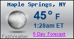 Weather Forecast for Maple Springs, NY