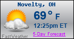 Weather Forecast for Novelty, OH