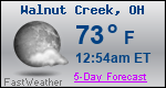 Weather Forecast for Walnut Creek, OH