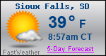 Weather Forecast for Sioux Falls, SD