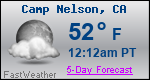 Weather Forecast for Camp Nelson, CA